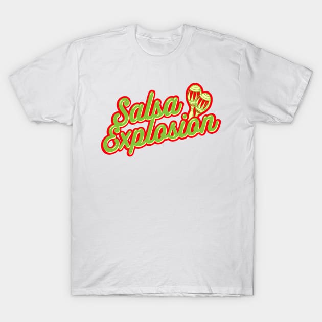 1970s Salsa Explosion Homage T-Shirt by mextasy